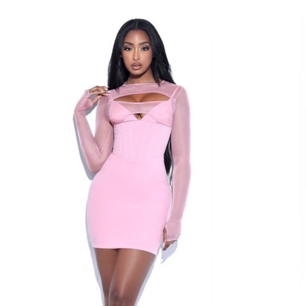 House of CB style mesh top dress